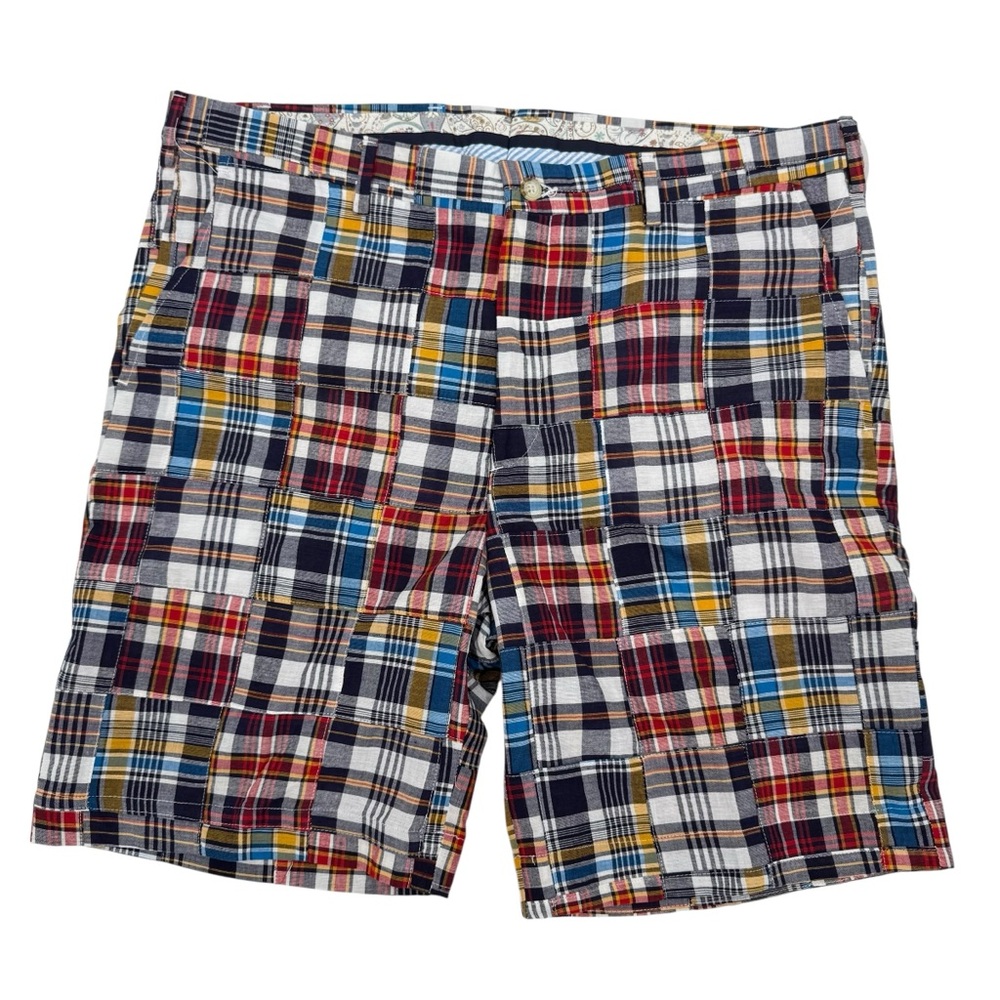 Country Club Prep Mens Size 38 Madras Vineyard Patch preppy Shorts NWT
